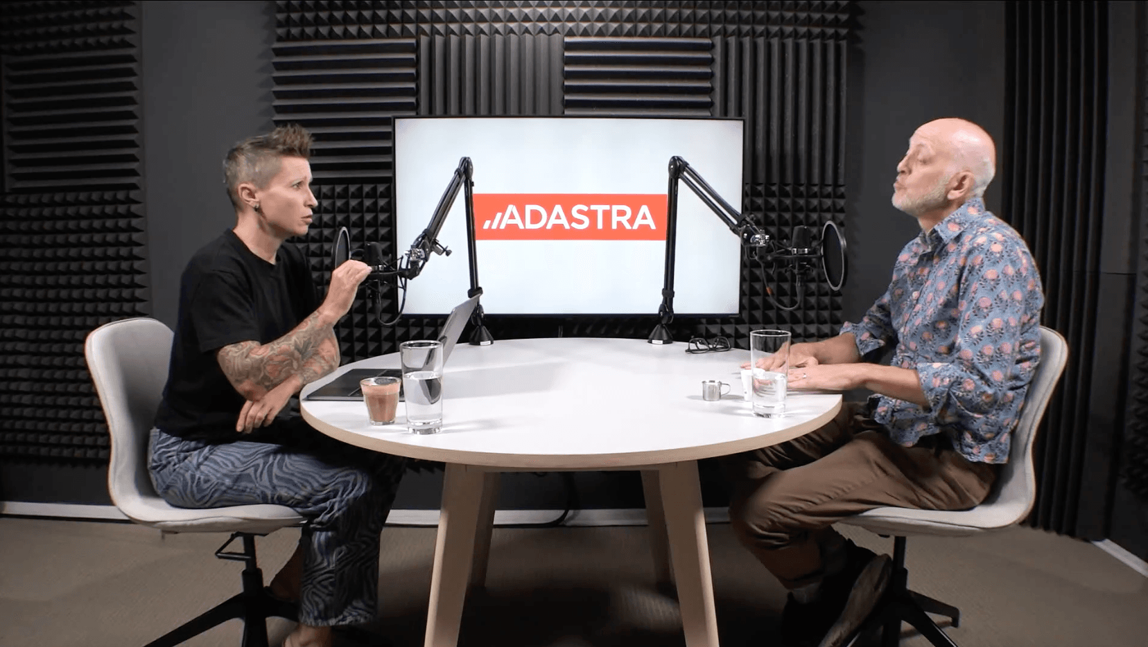 Adastra Data Heaven or Hell podcast studio recording