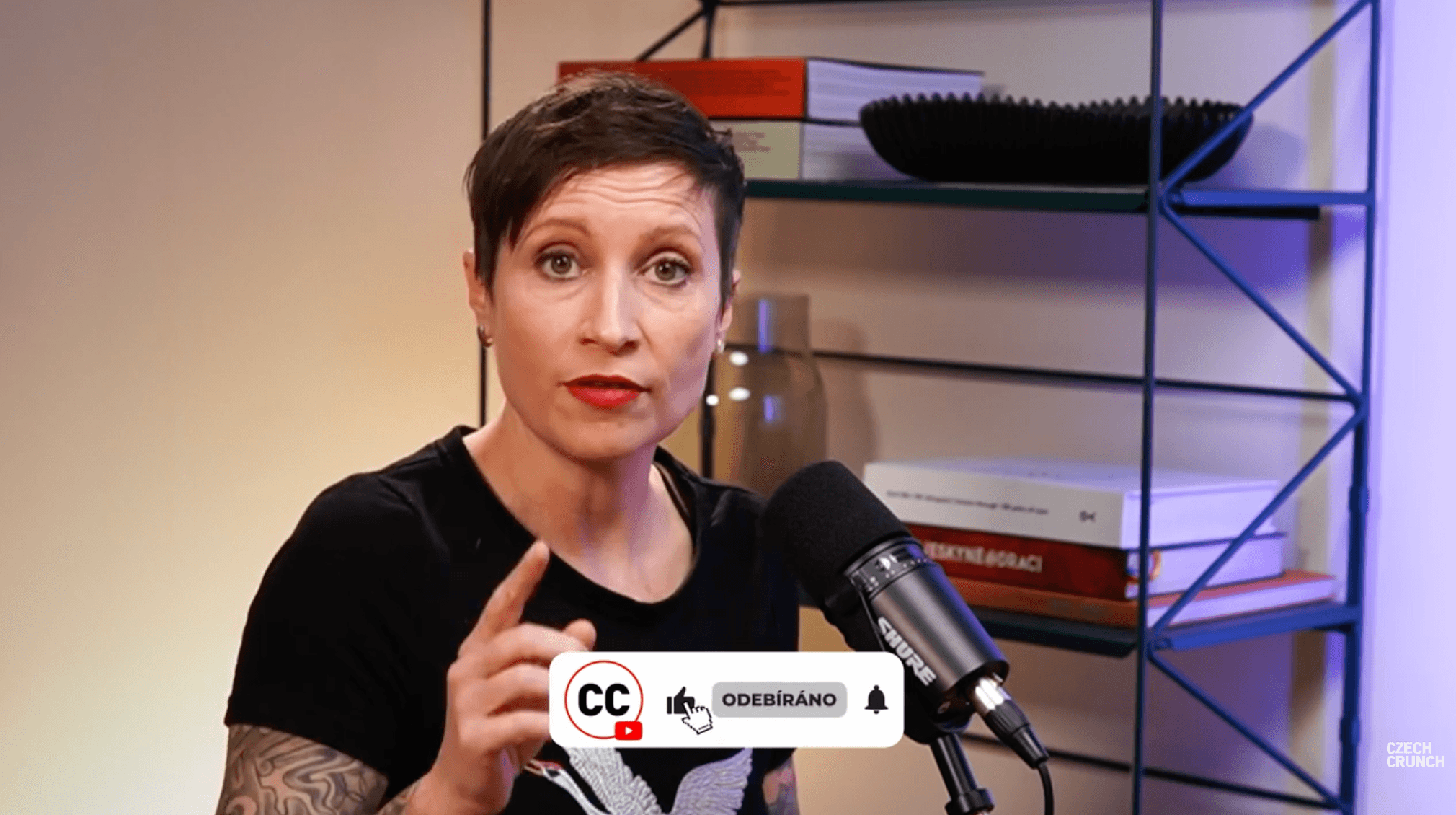 Ivana Karhanova hosting Czech Crunch Brand Stories podcast